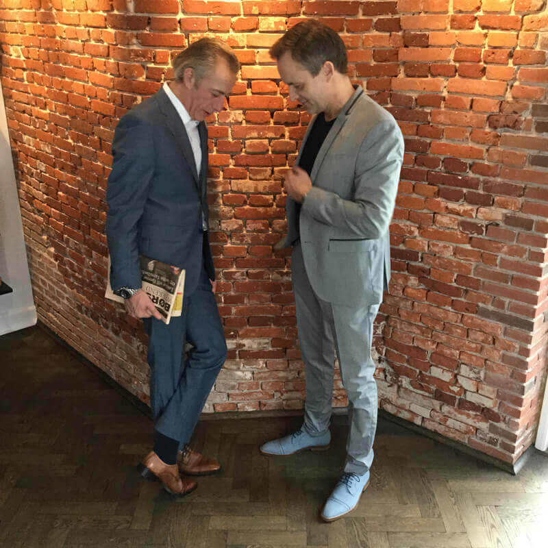 Club membership Business Men's shoes exchange of views