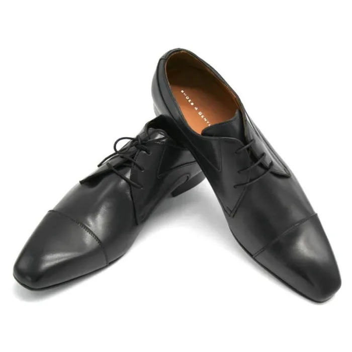 Elegante Anzugschuhe schwarz mit Captoe_ Modell 113