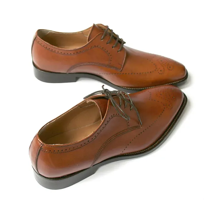 Exklusiv italienisch Herrenschuhe in Cognac Voll-Leder_Modell 231