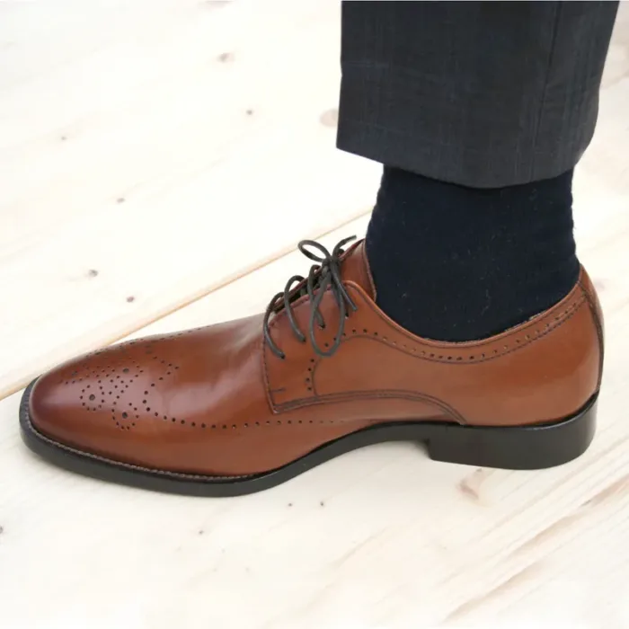 Exklusiv italienisch Herrenschuhe elegant  mit grauem Anzug_Modell 231