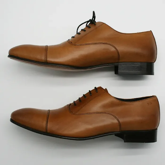 Herrlicher Oxford hellbraun mit Vintage Captoe_Modell 339-5