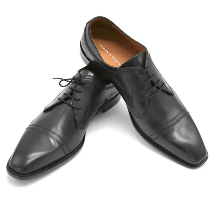 Italienische Herrenschuhe schwarz _ Modell 112