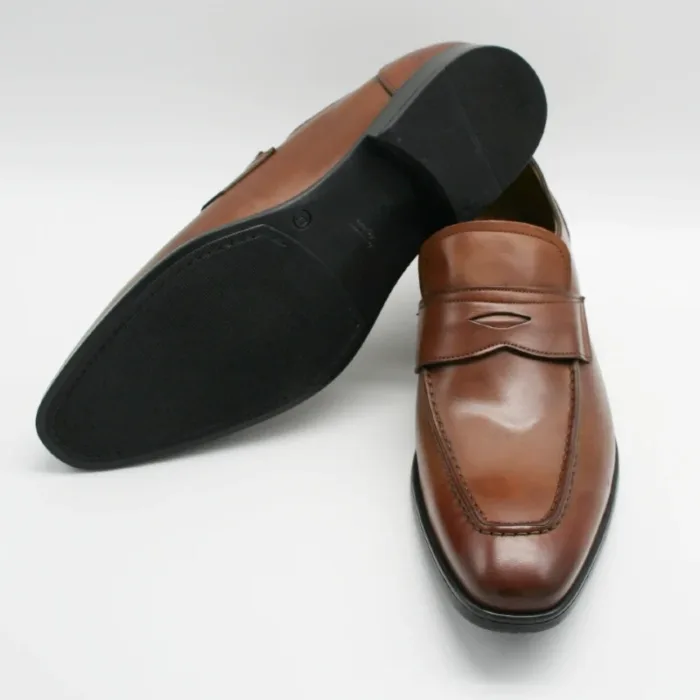 Italienische Loafer braun mit wetterfester Sohle_Modell_124