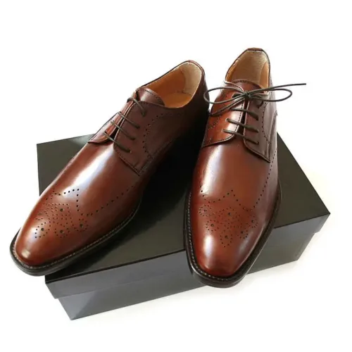 Moderner Klassiker braune Business Schuhe Herren_Modell 222