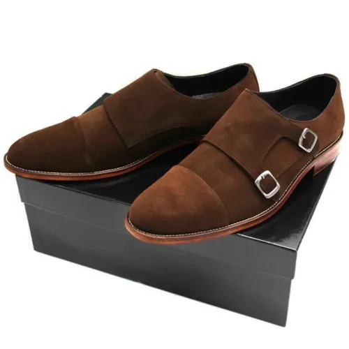Monk braun Wildleder Herrenschuh Modell 330