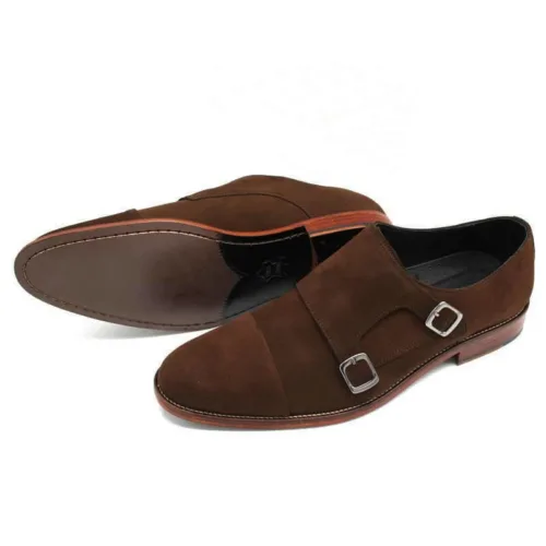 Monk braun Herren Wildlederschuhe