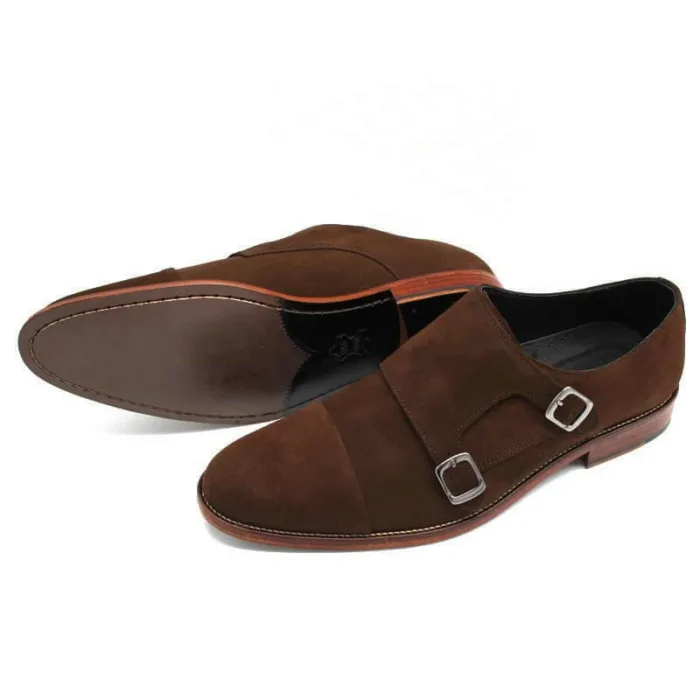 Monk braun Herren Wildlederschuhe