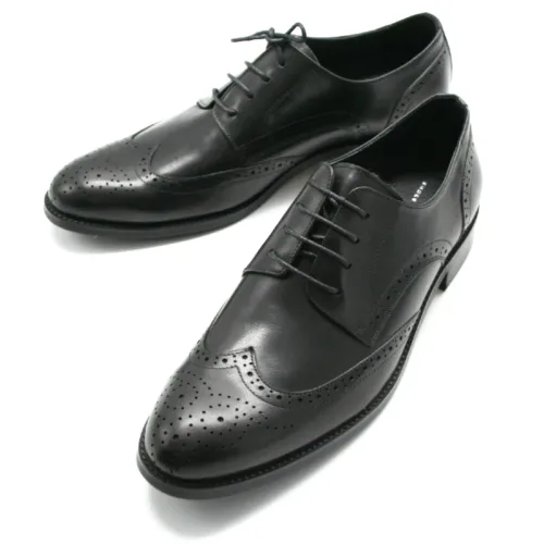 Schnürschuhe Herren schwarzer Full Brogue Schuh