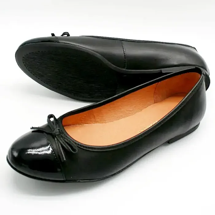 Schwarze Ballerinas mit wetterfester Außensohle_Modell 403