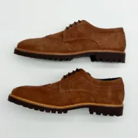 靴 DER BUDAPESTER SCHUHE SUEDE HALF BLOGUE Budapest shoes beige - attractive, casual design