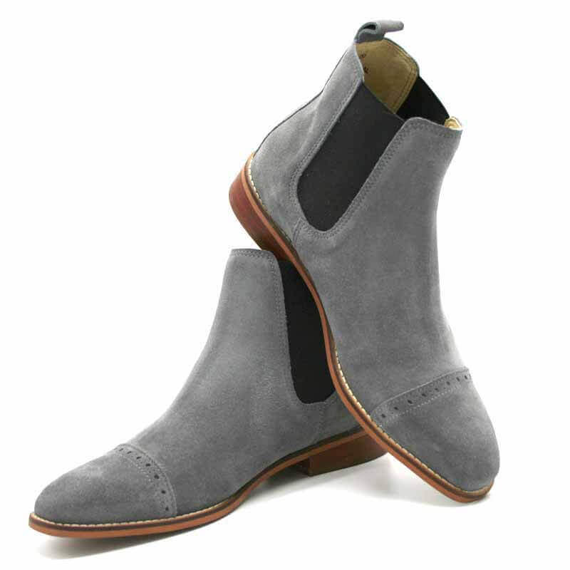 gray chelsea boot