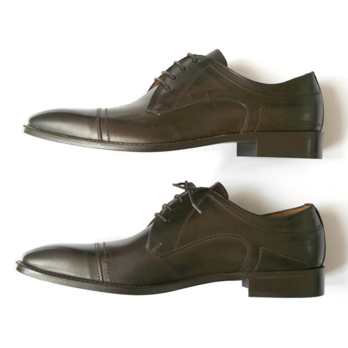 Photo men`s business shoes-Sophisticated design-dark brown mocha tone-2 shoes profile