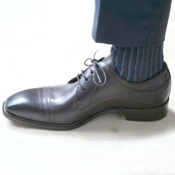 Photo men`s business shoes-Sophisticated design-dark brown mocha tone-1 shoe left side